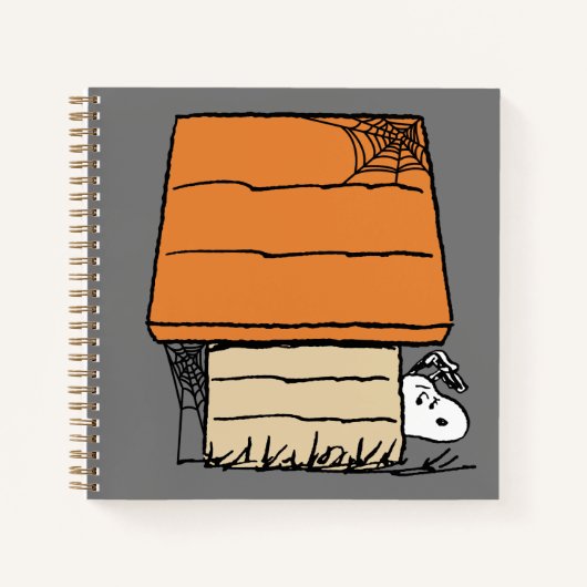 Carnet Snoopy Halloween Spider Web Doghouse (Devant)