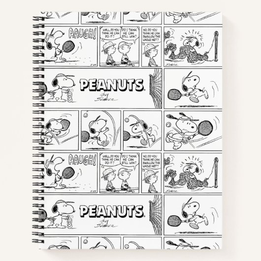 Carnet Snoopy Joue Au Tennis (Devant)
