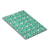 Carnet Snoopy Moustaches et Motif Turquoise (Côté Droit)
