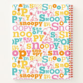 Carnet Snoopy Pastel Text Pattern (Dos)