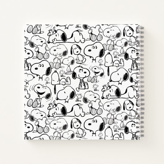 Carnet Snoopy Smile Giggle Laugh Pattern (Dos)
