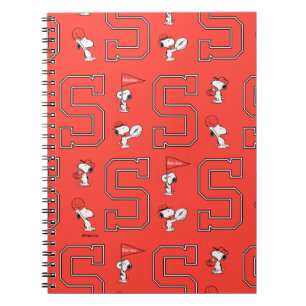 Carnet Snoopy Varsity Motif sportif