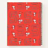 Carnet Snoopy Varsity Motif sportif (Dos)
