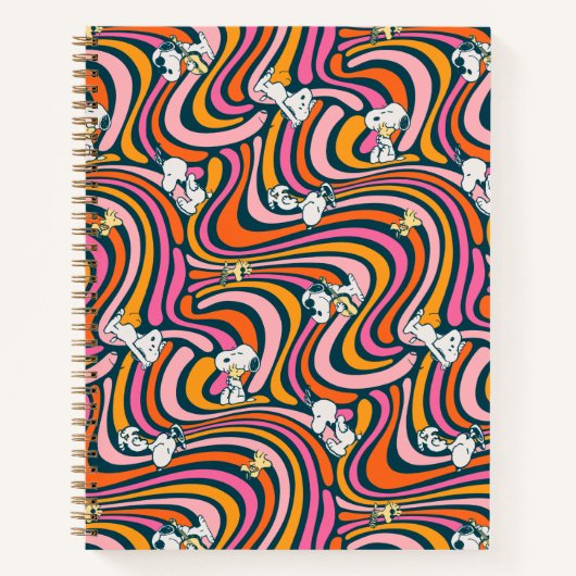 Carnet Snoopy & Woodstock Vibes Super Motif violet (Devant)