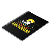 Carnet Snowboard Retro Vintage (Côté gauche)