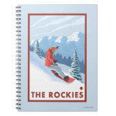 Carnet Snowboarder - Les Rocheuses (Devant)