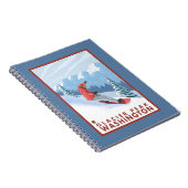 Carnet Snowboarder Scender - Glacier Peak, Washington (Côté Droit)