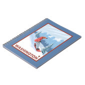 Carnet Snowboarder Scene - Washington (Côté gauche)