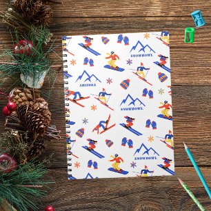 Carnet Snowbowl Arizona Mountain Ski Motif de snowboard