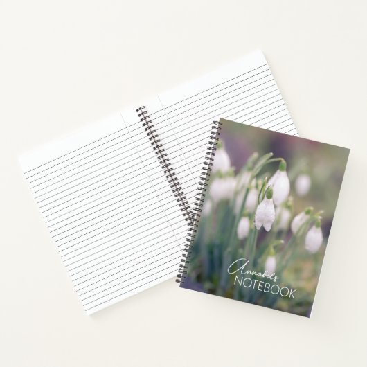 Carnet Snowdrops Custom Name  (Intérieur)