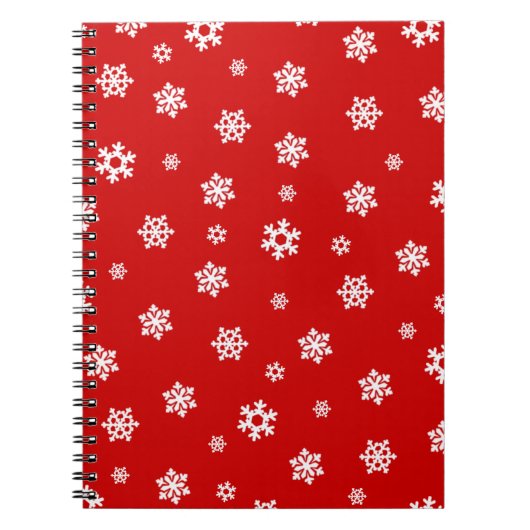Carnet Snowflakes (blanc) [Motif de Noël] (Devant)