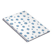 Carnet Snowflakes (bleu et noir) (Côté Droit)
