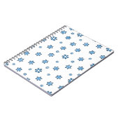 Carnet Snowflakes (bleu et noir) (Côté gauche)