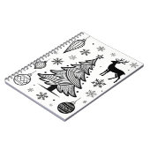 Carnet Snowflakes Line Art Notebook (Côté gauche)