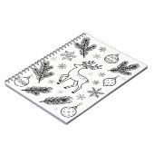 Carnet  Snowflakes Line Art Notebook (Côté gauche)
