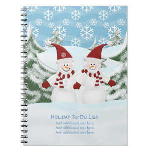 Carnet Snowman : Bloc-notes de la liste des jours fériés