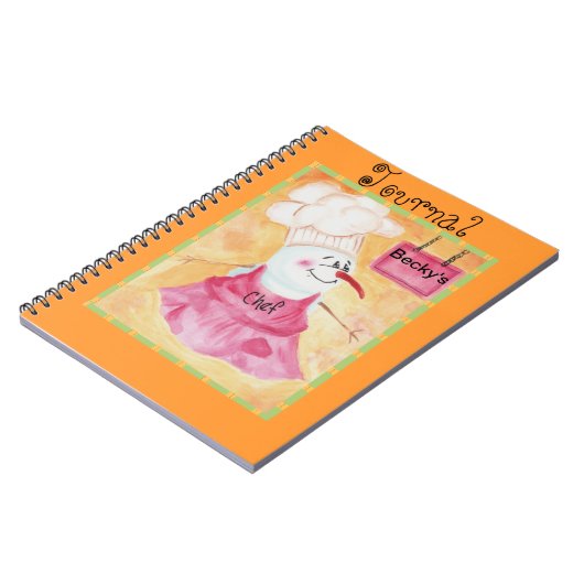 Carnet Snowman Chef dans le magazine Casquette Apron & Ch (Côté gauche)