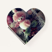 Carnet Snowman Heart-Shaped Spiral Notebook (Devant)