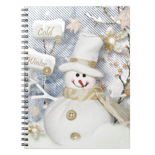 Carnet Snowman hiver froid (Devant)