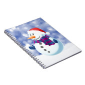 Carnet Snowman hiver Joyeux Noël neige (Côté Droit)