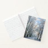 Carnet Snowy Forest Winter Path Walk Notebook (Intérieur)
