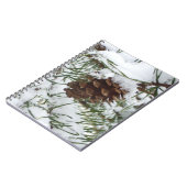 Carnet Snowy Pine Cone I (Côté gauche)