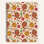 Carnet Snuffleupagus et Big Bird Super Flower Motif (Devant)