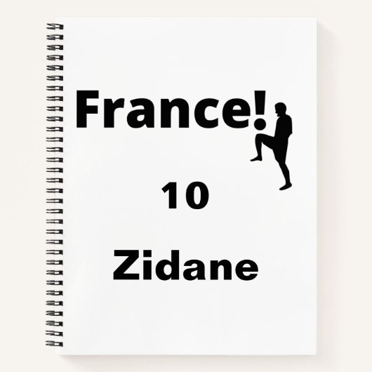 Carnet Soccer France, personnalisable (Devant)