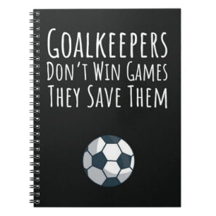 Carnet Soccer Goalie Cadeaux Football Goalkeeper Garçons 