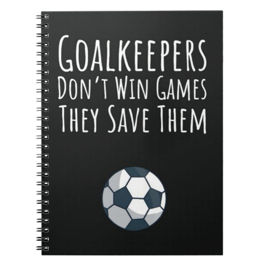 Carnet Soccer Goalie Cadeaux Football Goalkeeper Garçons (Devant)