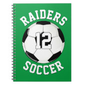 Carnet Soccer Nom de l'équipe & Joueur Jersey Numéro Spor (Devant)