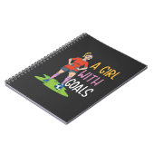 Carnet Soccer - Une Fille Avec Des Buts (Côté gauche)