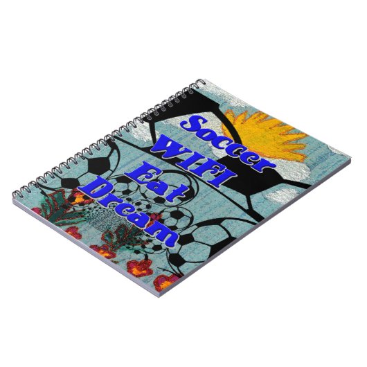 Carnet Soccer WIFI Manger Rêve - Sport amusant Art Imprim (Côté gauche)