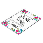 Carnet Social Worker Appreciation Floral (Côté gauche)