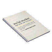 Carnet  Social Worker noun (Côté Droit)