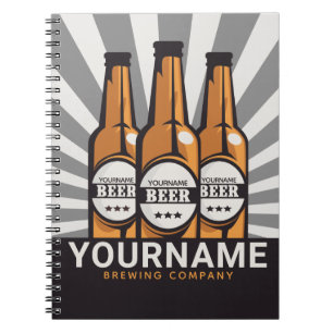 Carnet Société de brasserie artisanale personnalisée