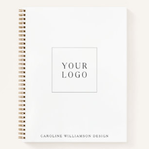 Carnet Société de logo personnalisé Nom Blanc Entreprise