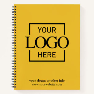 Carnet Société Entreprise Jaune Entreprise Logo Promotion