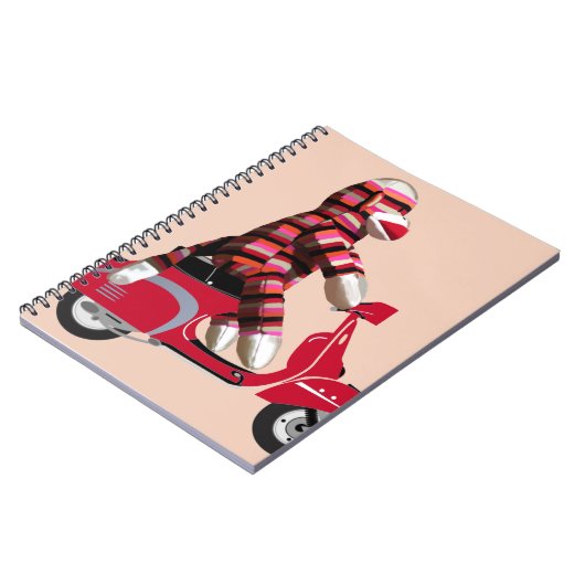 Carnet Sock Monkey sur Red Moped (Côté gauche)