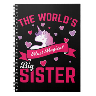 Carnet Soeur Unicorn Cadeau Big Soeur Magique Unicorne