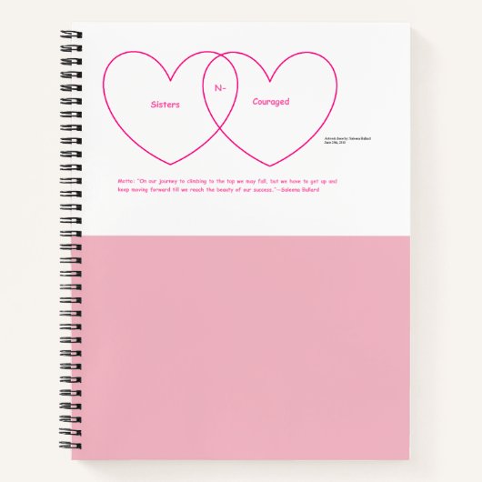 Carnet Soeurs N-Courage (c) PC portable 20161 (Devant)