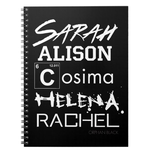 Carnet Soeurs orphelines de club de clone du noir | (Devant)