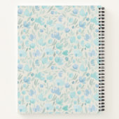 Carnet Soeurs Photo Personnalisées Bleu Floral (Dos)