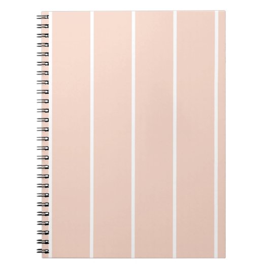 Carnet Soft Color Vertical Stripe Pattern Design (Devant)