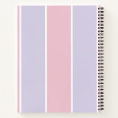 Carnet Soft Color Vertical Stripe Pattern Design (Dos)