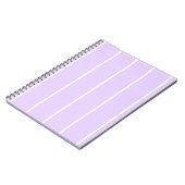 Carnet Soft Color Vertical Stripe Pattern Design (Côté gauche)