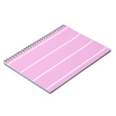 Carnet Soft Color Vertical Stripe Pattern Design (Côté gauche)
