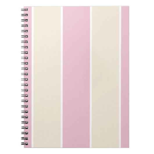Carnet Soft Color Vertical Stripe Pattern Design (Devant)