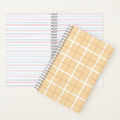 Carnet Soft Color Vertical Stripe Pattern Point Design (À l'intérieur)