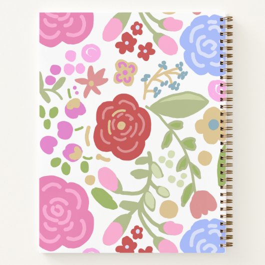 Carnet Soft Flowers (Dos)